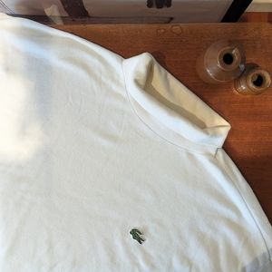 Lacoste Cropped White Turtleneck